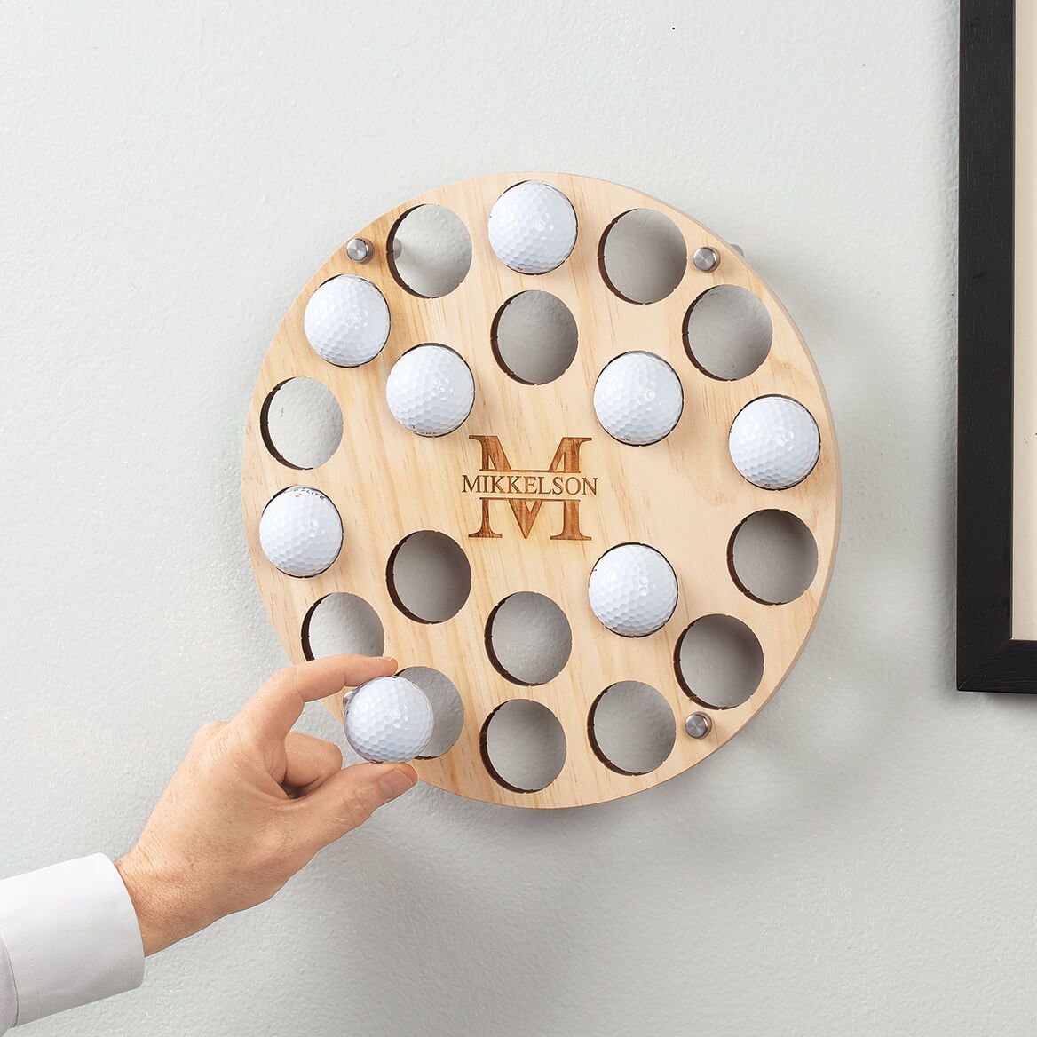 Personalized Engraved Initial Golf Ball Holder-378041
