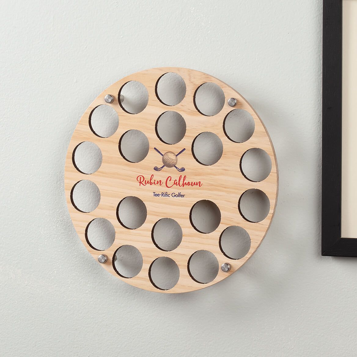 Personalized Printed Golf Ball and Clubs Ball Holder-378042