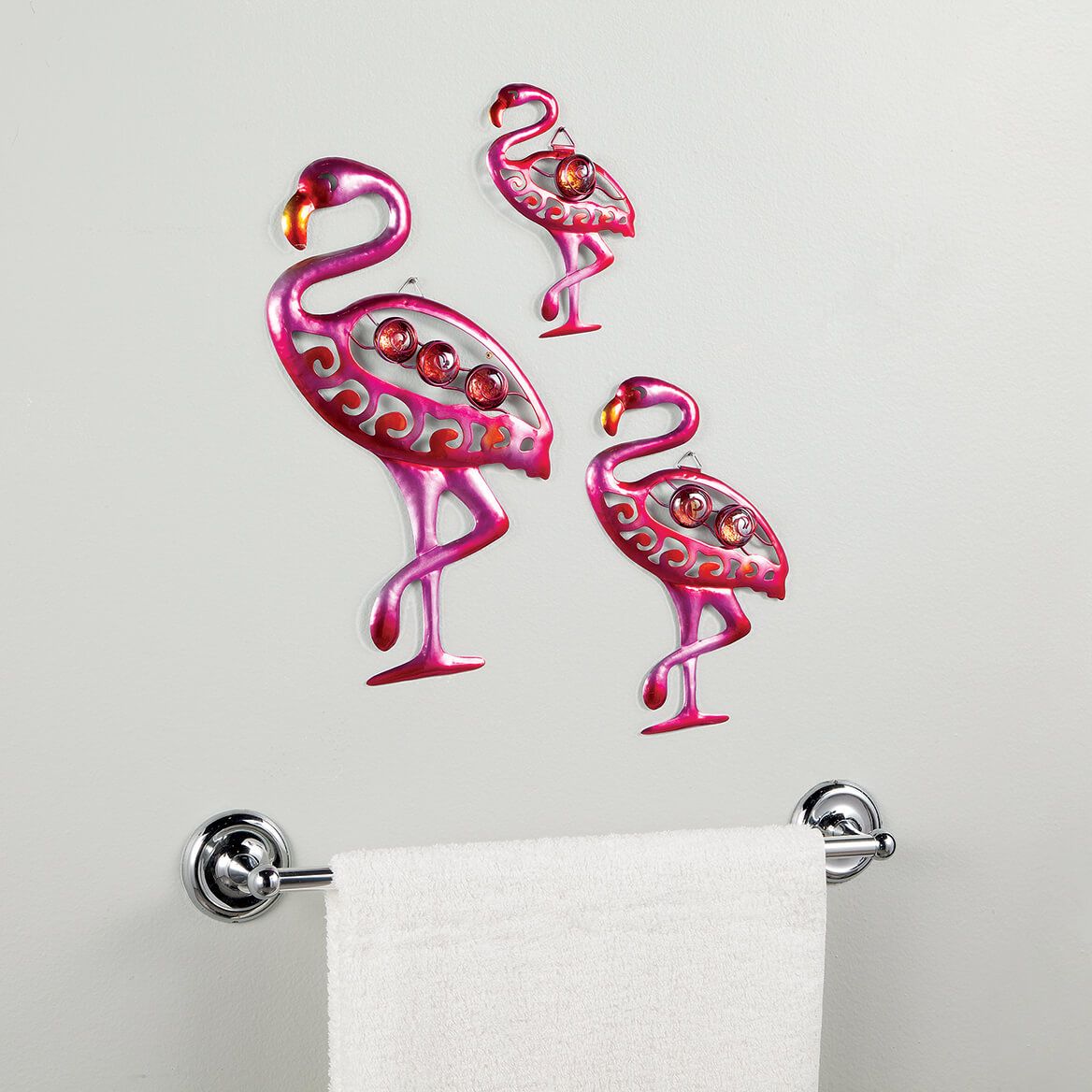 Metal Flamingo Hangings by Fox River™ Creations, Set of 3-378215