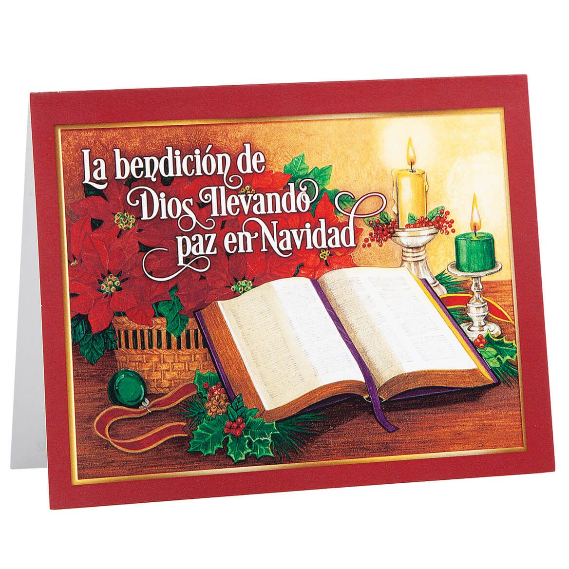 God's Blessing Spanish Language Christmas Cards, Set of 20-378262