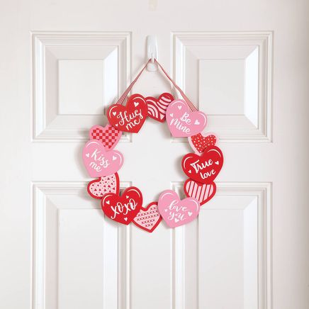 Valentine Wood Wreath by Holiday Peak™-378295