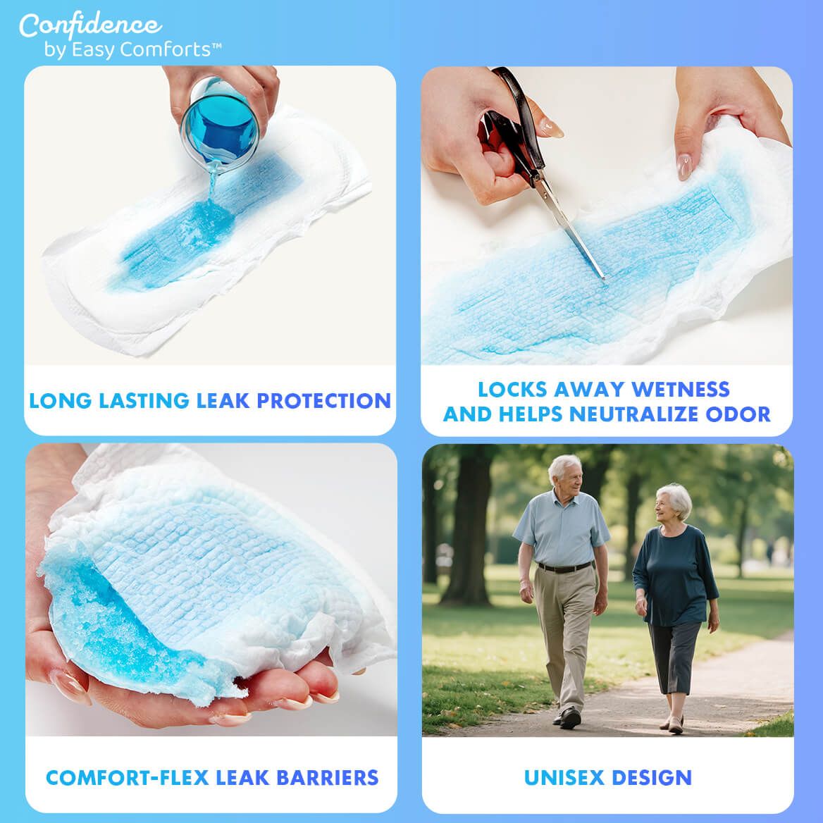 Confidence by Easy Comforts™ Incontinence Pads, Case-378514