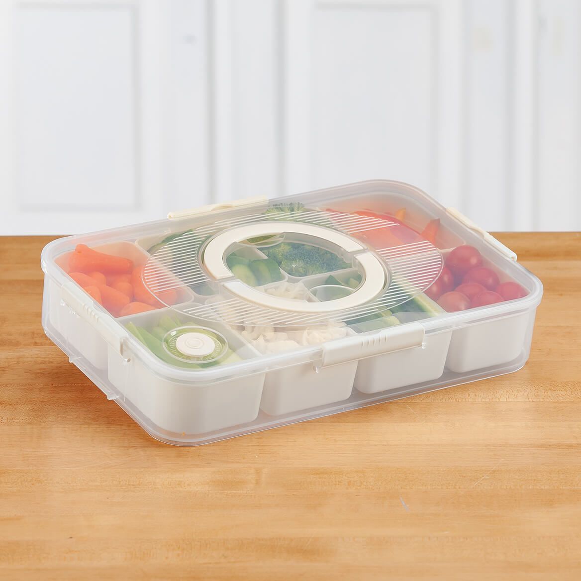 Divided Serving Tray with Lid and Handle by Chef’s Pride™-378699