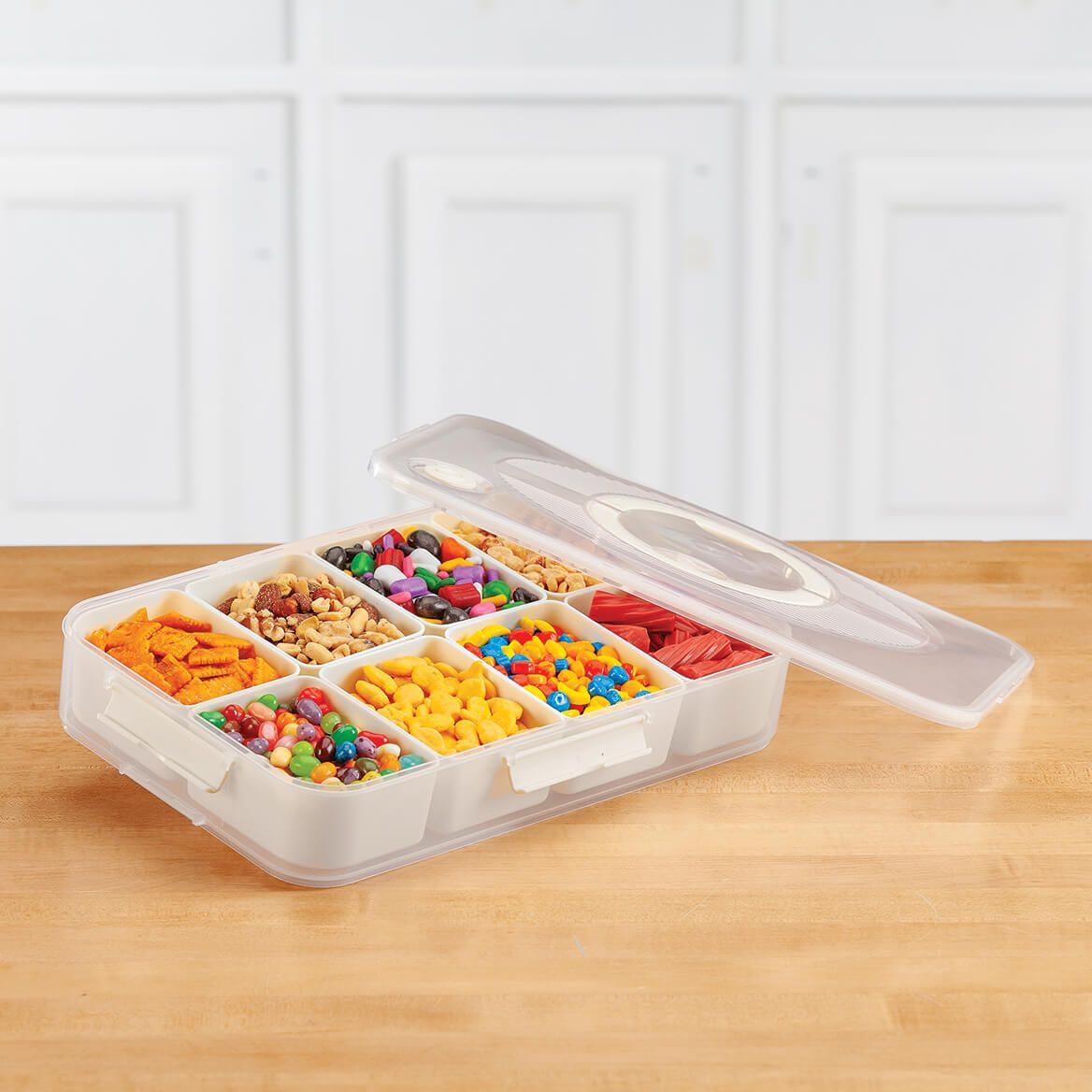 Divided Serving Tray with Lid and Handle by Chef’s Pride™-378699
