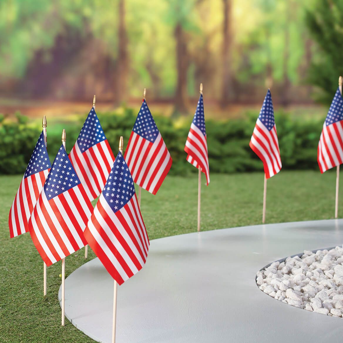 Mini American Flags, Set of 12-378711