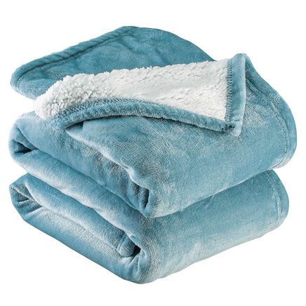 Sherpa Plush Reversible Blanket by OakRidge™-378925