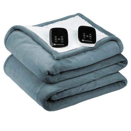 Ultrasoft Plush Sherpa Digital Heated Blanket by OakRidge™-378943
