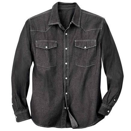 View product details for Men's Denim Shirt By Collections Etc.™