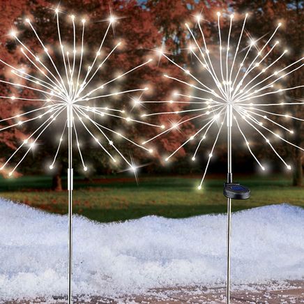 View product details for Solar Starburst Stake Lights, Set of 2