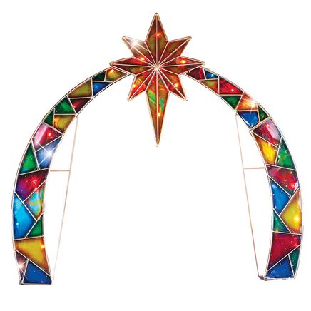 View product details for Lighted Arch with Star of Bethlehem