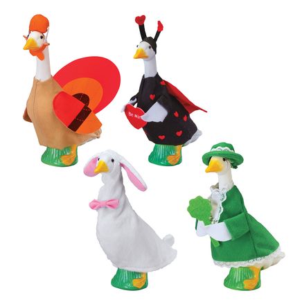 Desktop Goose Holiday Outfits by Gaggleville®, Set of 4-380185