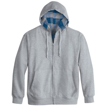 View product details for Men's Plaid Lined Knit Hoodie