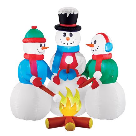 Campfire Snowmen Inflatable-380380