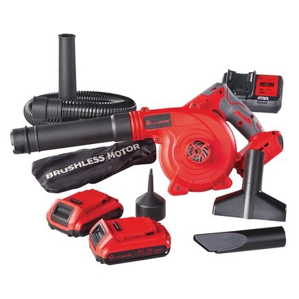Cordless Leaf Blower Vac, 2 Batteries and Charger Set By LivingSURE™-380519
