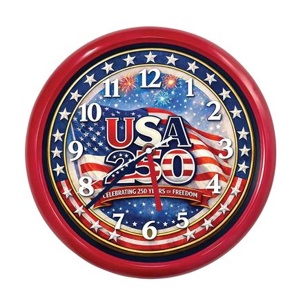 America 250™ Musical Anthem Clock-380529