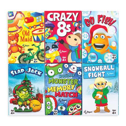 View product details for Holiday Kids' Card Games, Set of 6
