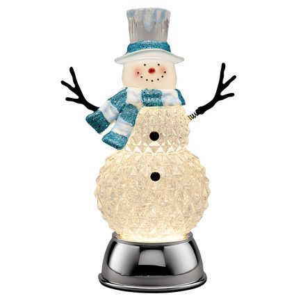 View product details for Lighted Snowman Snow Globe By Holiday Peak™
