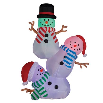 View product details for 8' Snowman Inflatable By Holiday Peak™