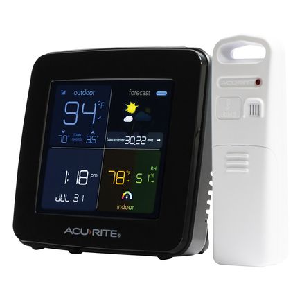 View product details for Square Color Weather Station with Programmable Alarms