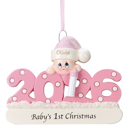 View product details for Personalized 2026 Baby's First Christmas Ornament