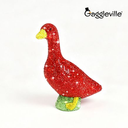 View product details for Ruby Bejeweled 7"H Desktop Goose By Gaggleville®