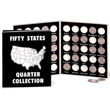 View product details for Commemorative State Quarters Black White Album