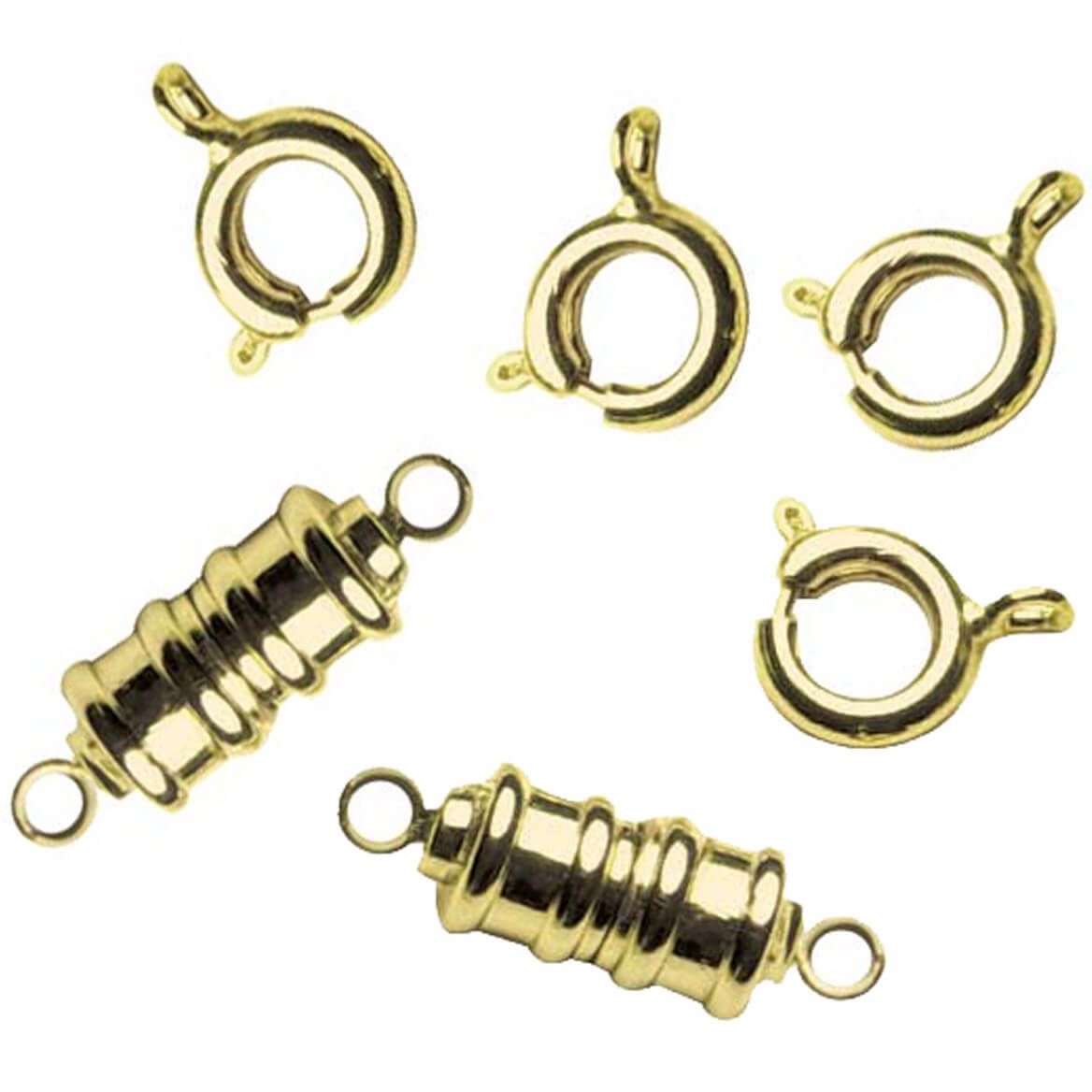 Zpsolution Locking Magnetic Jewelry Clasp for Necklace and Bracelet - Set  of 4 Glod and Silver : Amazon.in: Jewellery