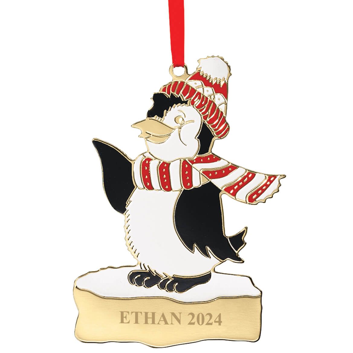 Personalized Penguin Christmas Ornament + '-' + 310962
