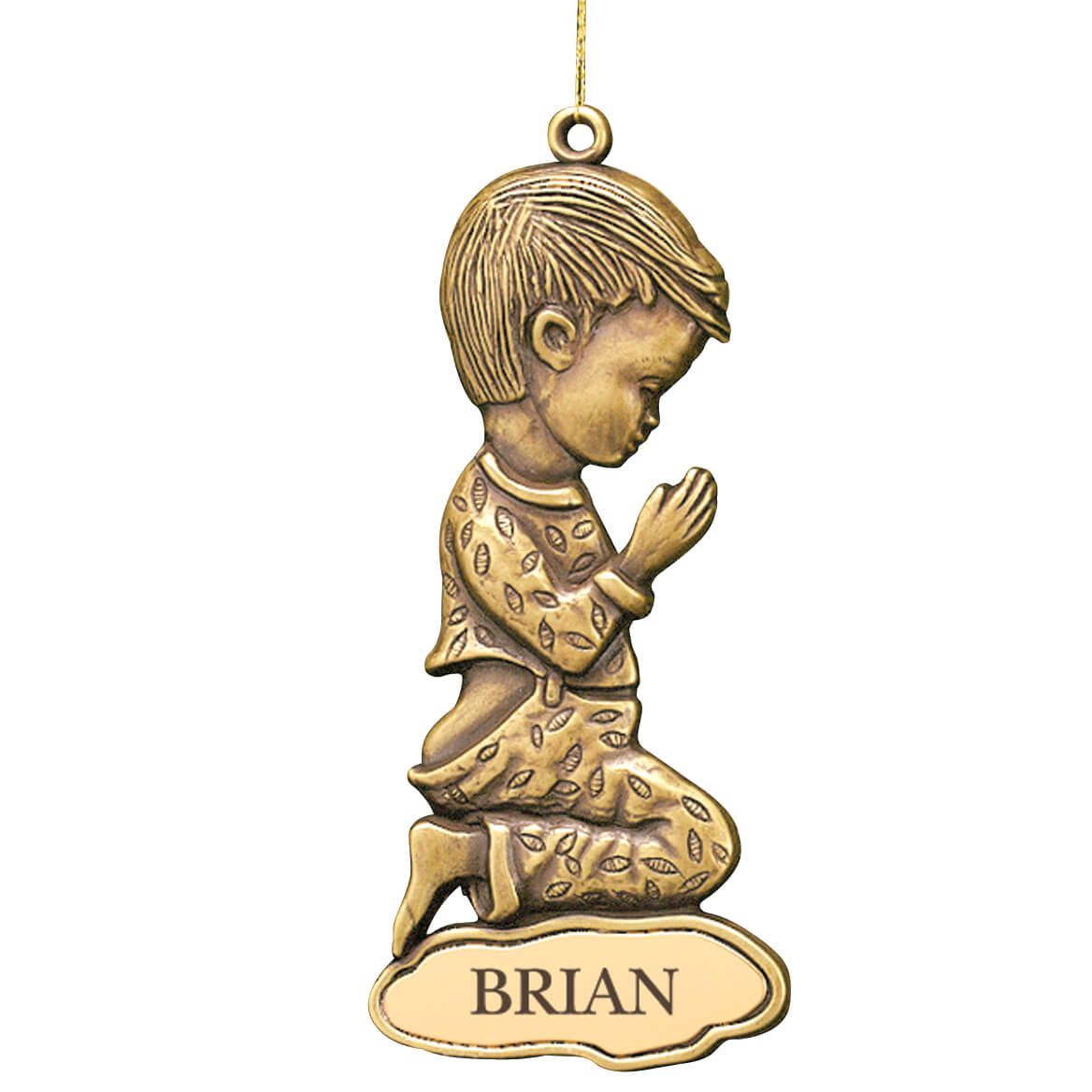 Personalized Bronze Boy Ornament + '-' + 311060