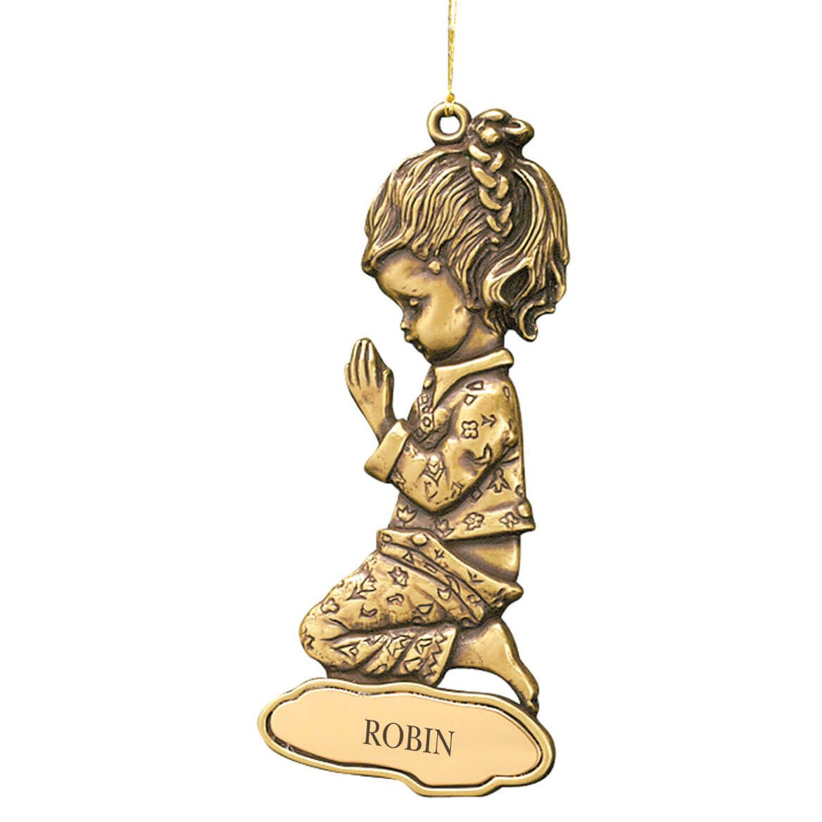 Personalized Bronze Girl Ornament + '-' + 311062