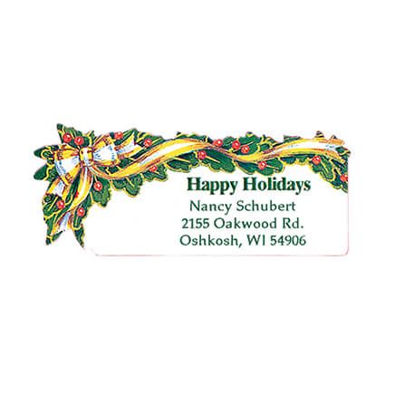 Holly and Ribbon Address Labels 250-311839