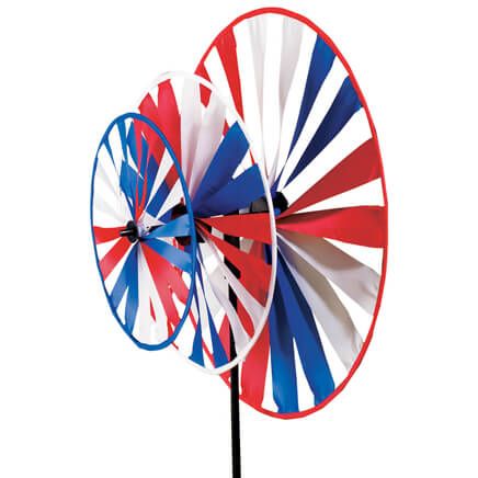 Patriotic Triple Pinwheel Windspinner-311952