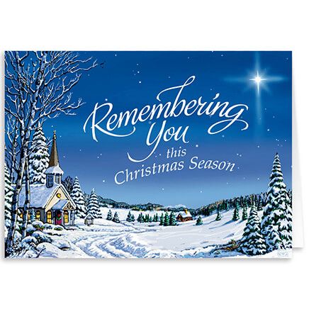 Personalized Remembering You Christmas Card Set of 20-318326