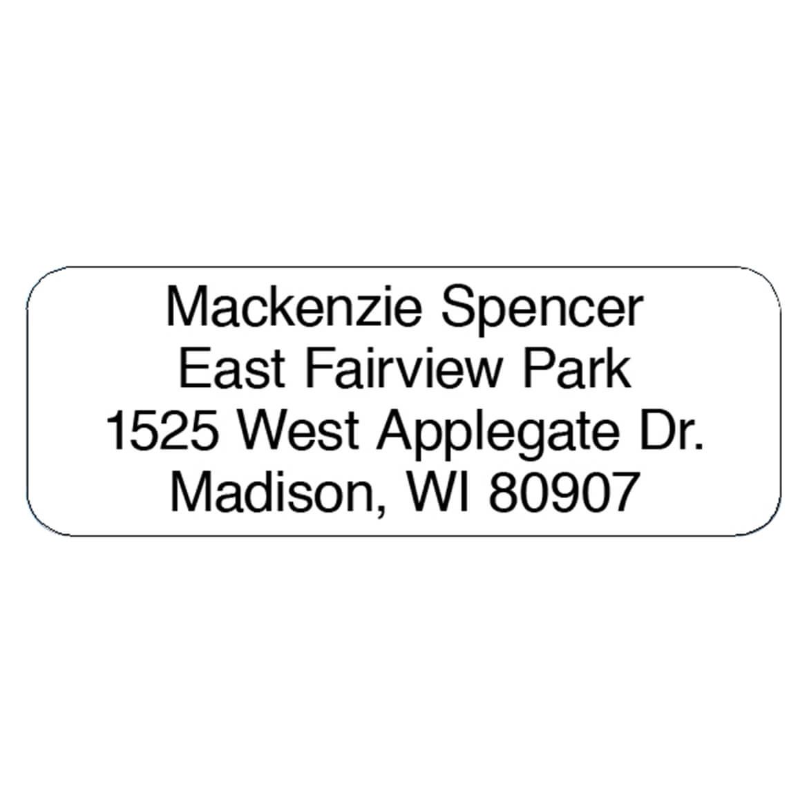 Personalized Block Roll Address Labels, Set of 200 + '-' + 320119