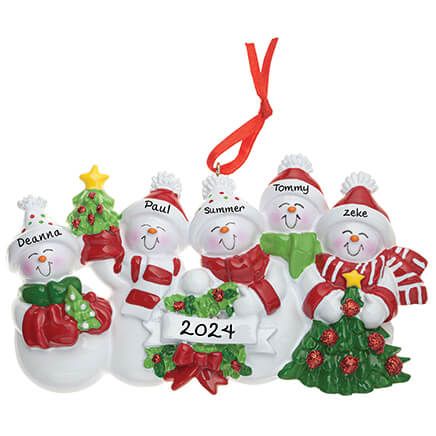 Personalized Snow Family Ornament-326947