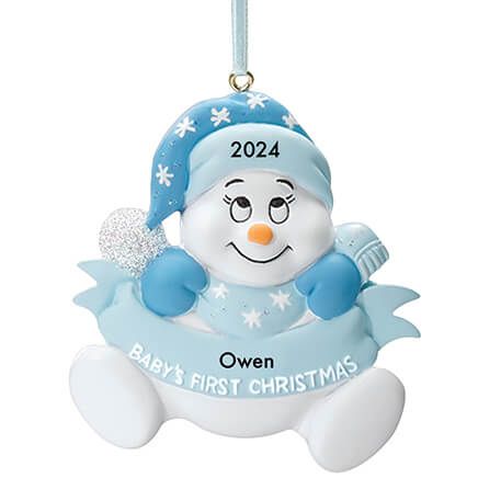 Personalized Snowbaby's First Christmas Ornament-330783