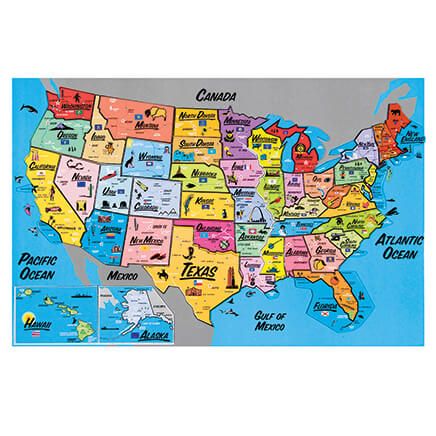 USA Magnetic Map Puzzle-331252