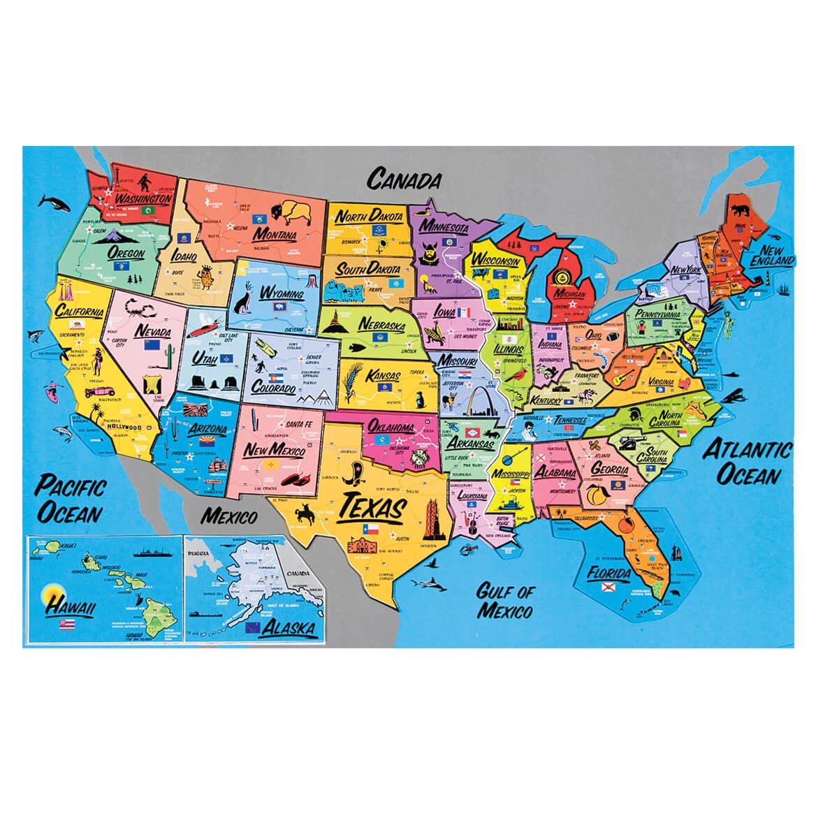 USA Magnetic Map Puzzle + '-' + 331252