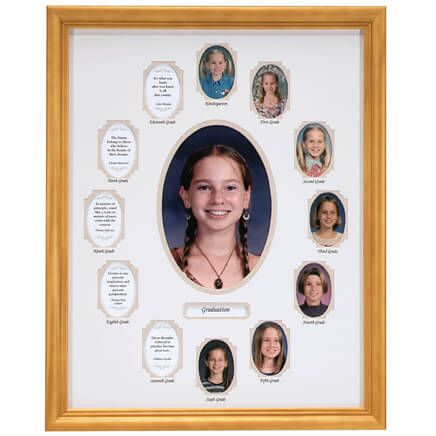 School Years Collage Frame - Beige-334005