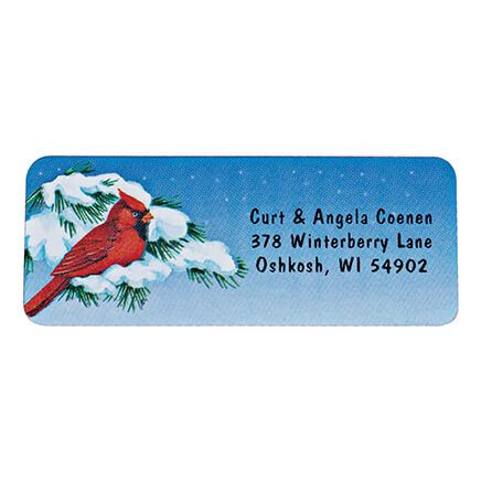 Snowy Cardinal Labels - 250-338748