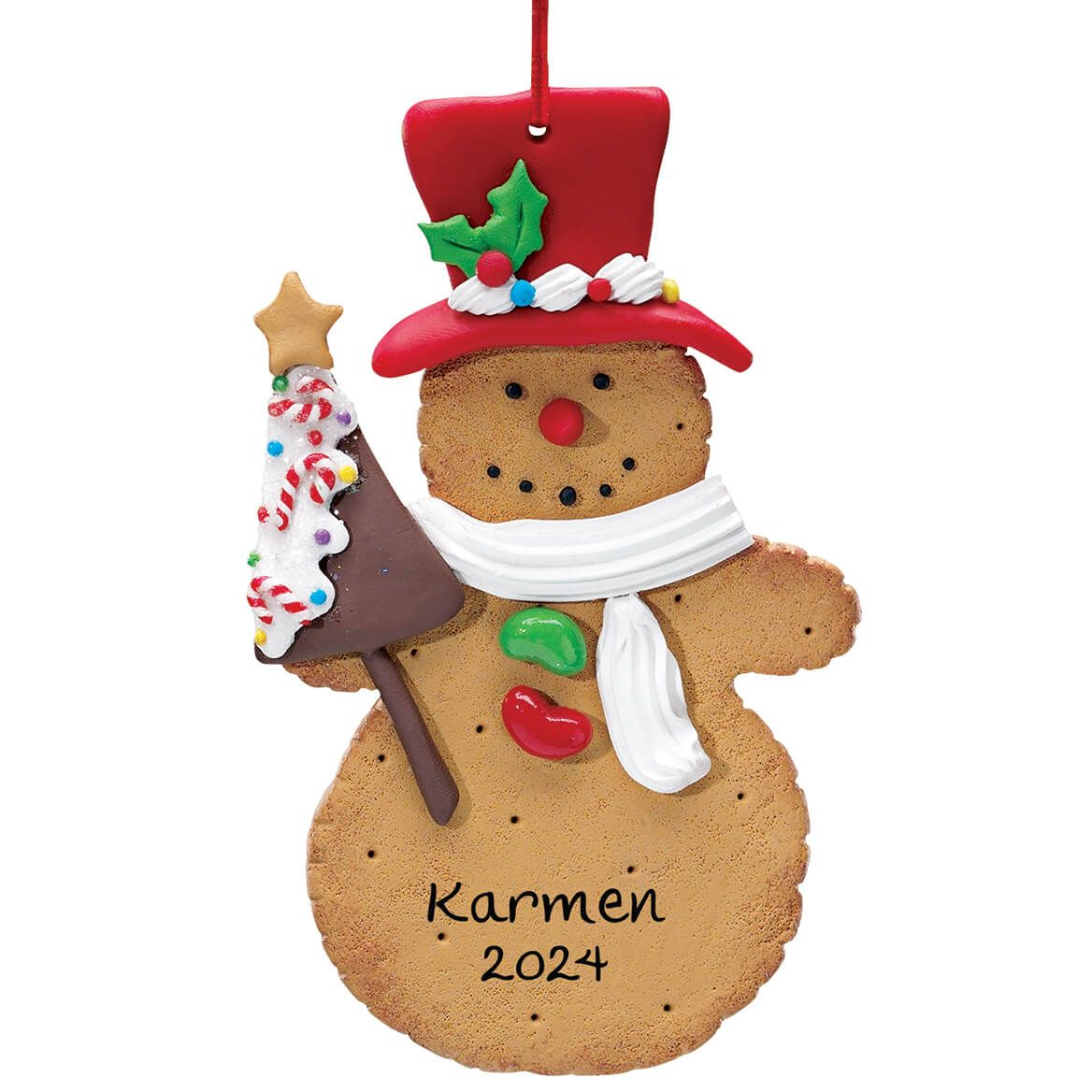 Personalized Snowman Cookie Ornament + '-' + 339034