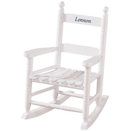 Personalized Childs White Rocker-339152