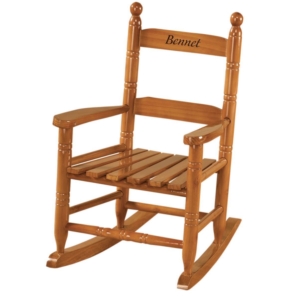 Personalized Childs Natural Rocker + '-' + 339155