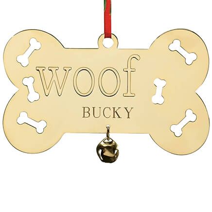 Personalized Woof Brass Ornament-339449