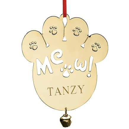 Personalized Meow Brass Ornament-339451