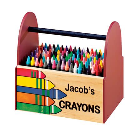 Personalized Wooden Crayon Caddy-342456