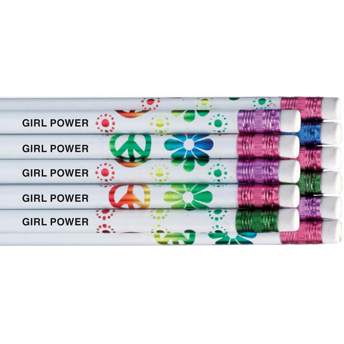 Personalized Groovy Rainbow Pencils, Set of 12 + '-' + 342756