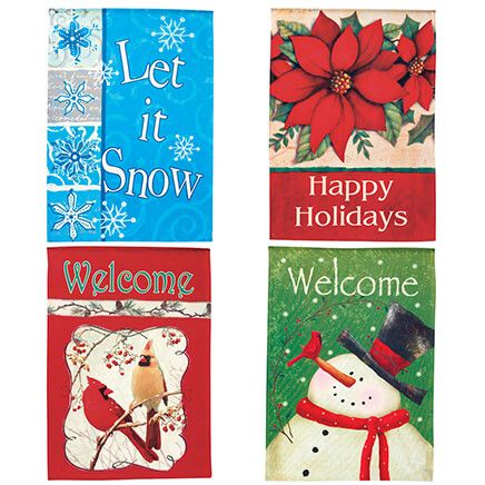 Set of 4 Holiday Flags-342964