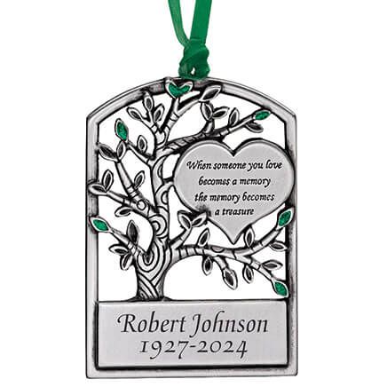 Personalized Pewter Memorial Tree Ornament-343048