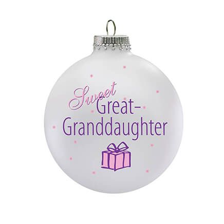 Sweet Great Granddaughter Ball Ornament-343090